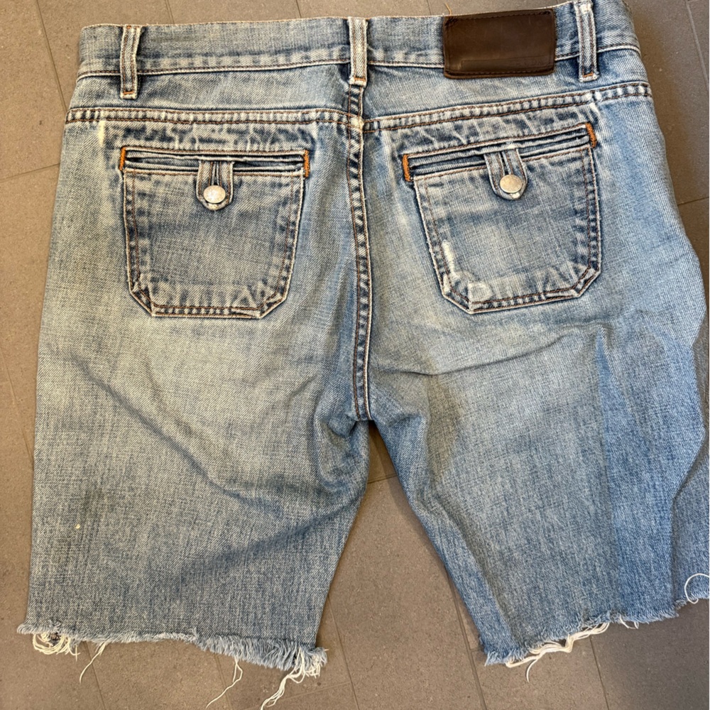 Prada Light Blue Jean Shorts